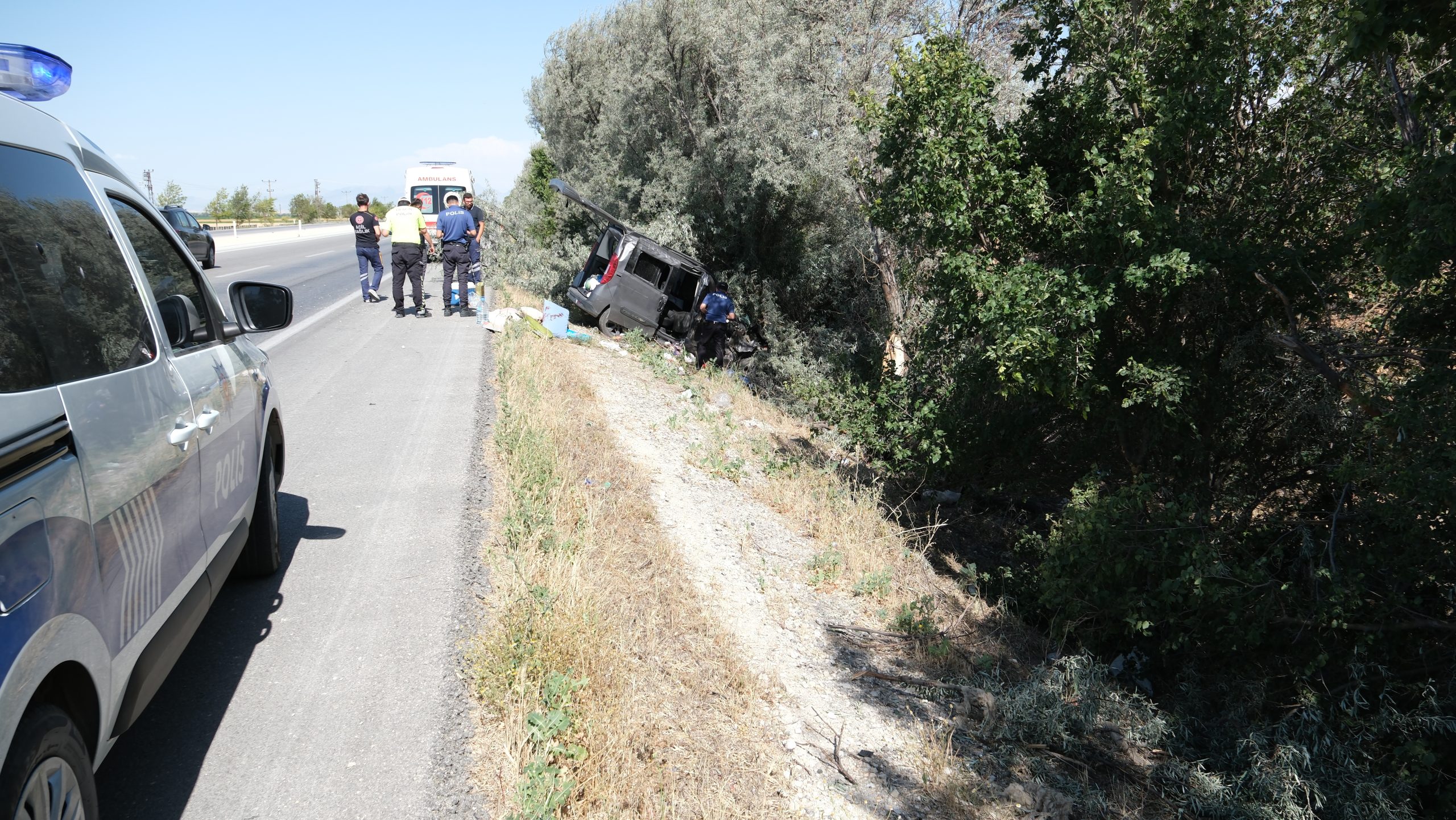 KONYA (AA) – Konya'nın Karapınar ilçesinde meydana gelen trafik kazasında