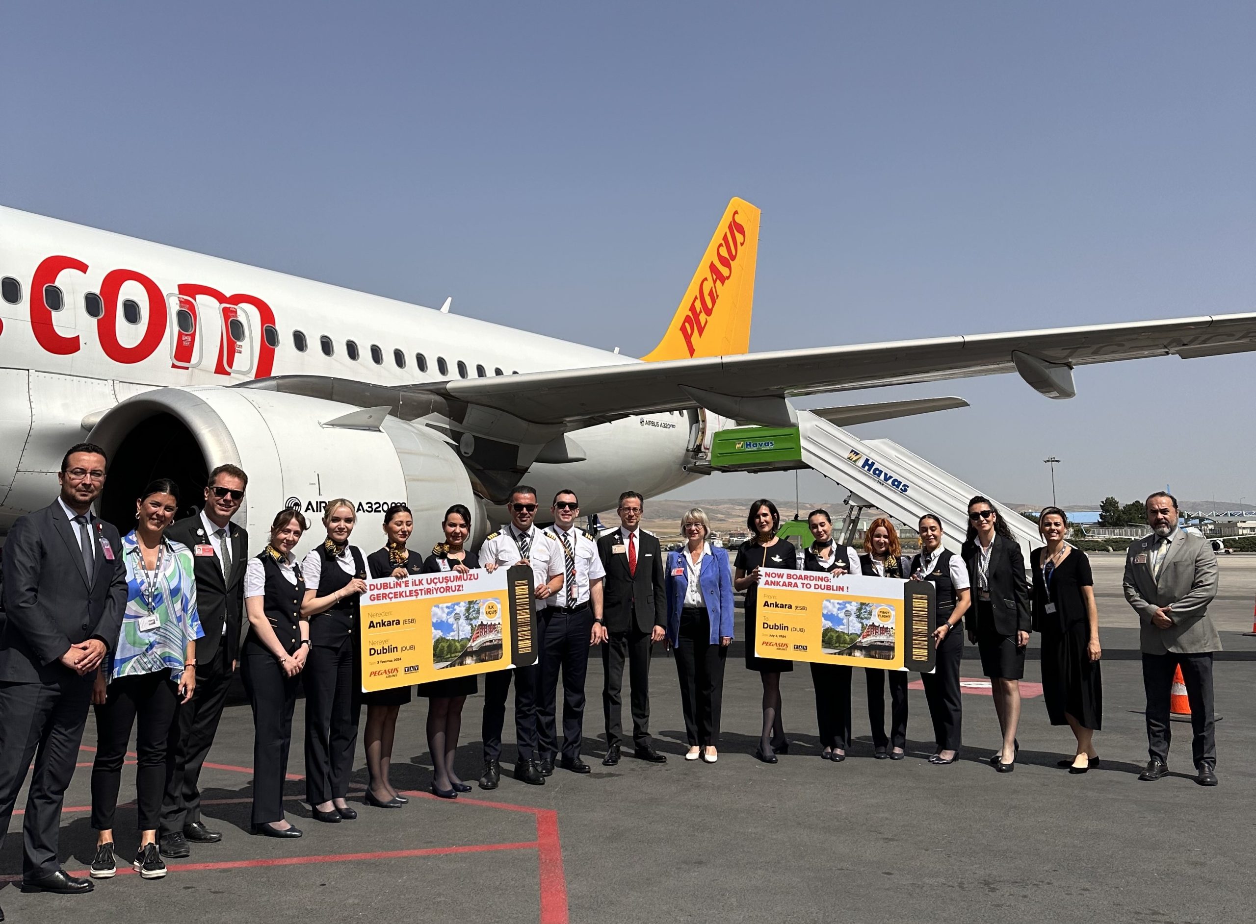 İSTANBUL (AA) – Ankara Esenboğa Havalimanı Pegasus’un Dublin’den gerçekleştirdiği ilk