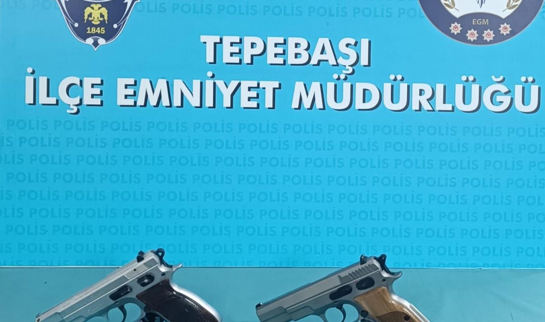 ESKİŞEHİR (AA) – Eskişehir'in Tepebaşı ilçesinde düğünde havaya ateş açan