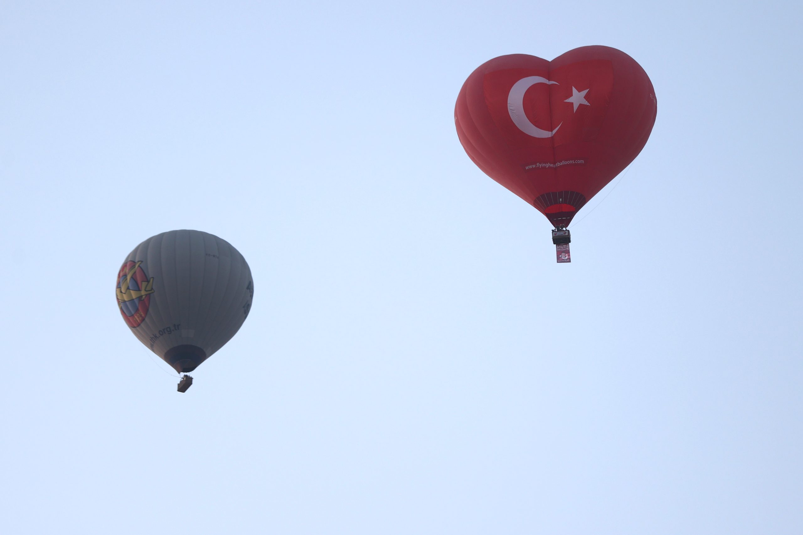 NEVŞEHİR (AA) – Kapadokya'da sıcak hava balonları, 15 Temmuz Demokrasi