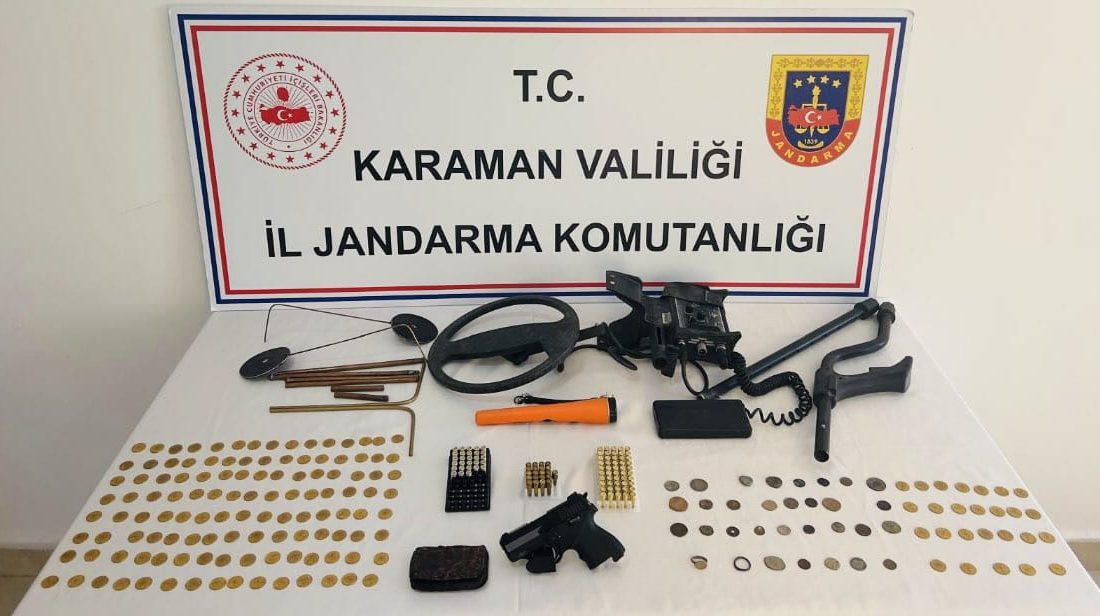KARAMAN (AA) – Karaman'da bir evde 176 sikke ve tarihi