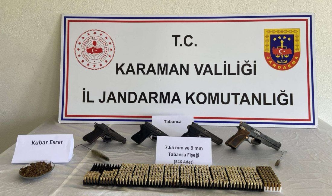 KARAMAN (AA) – Karaman'da jandarmanın düzenlediği uyuşturucu operasyonunda 1 kişi