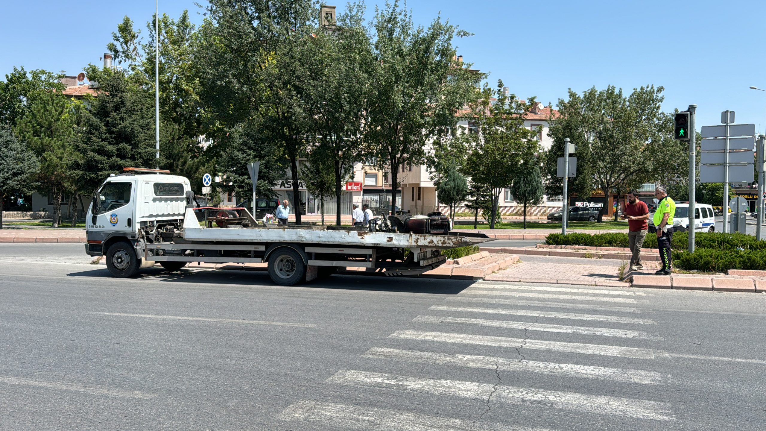KAYSERİ (AA) – Kayseri'nin Melikgazi ilçesinde elektrikli motosikletin çarpması sonucu