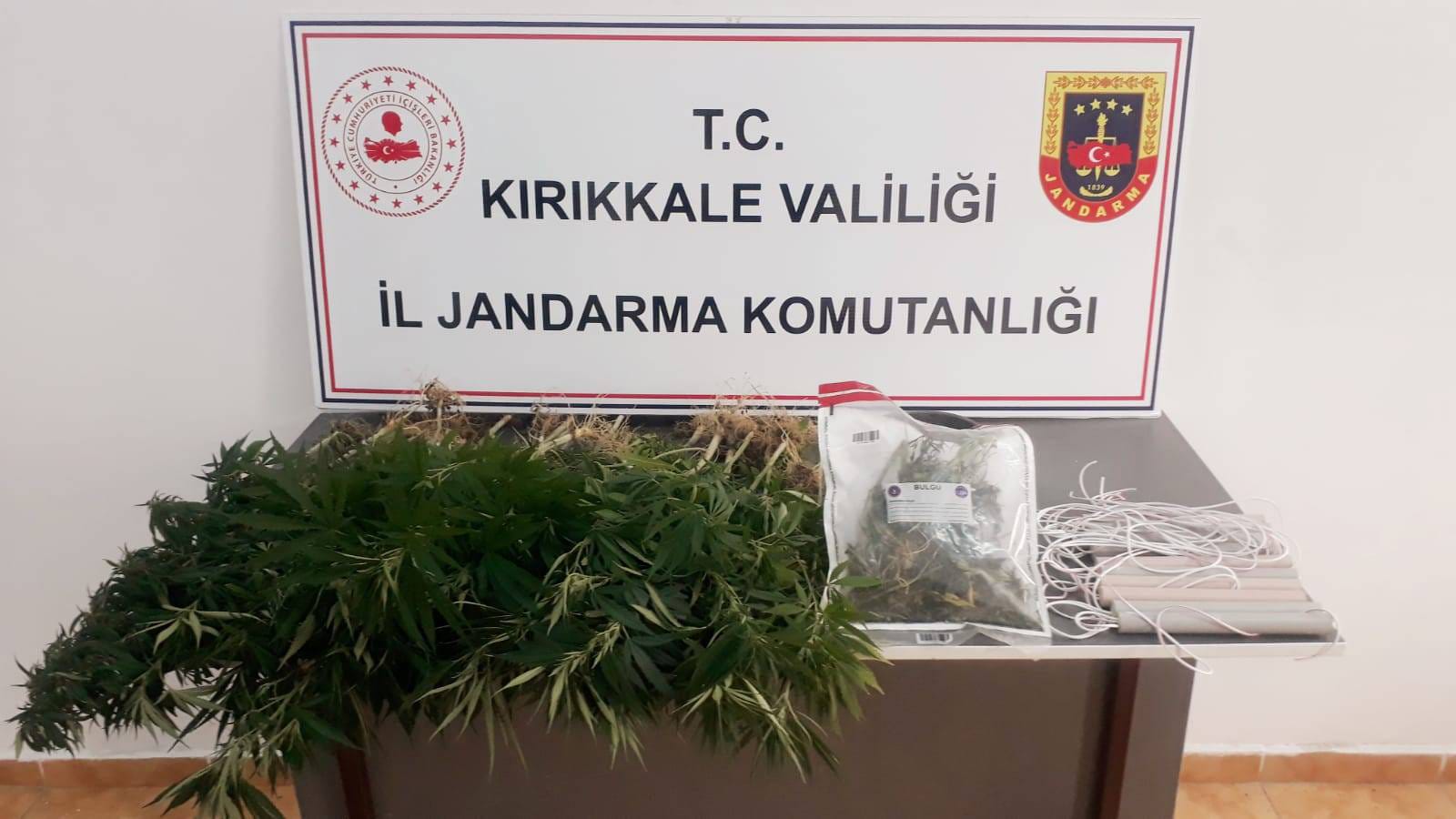 KIRIKKALE (AA) – Kırıkkale'de jandarma ekiplerince düzenlenen uyuşturucu operasyonunda 67