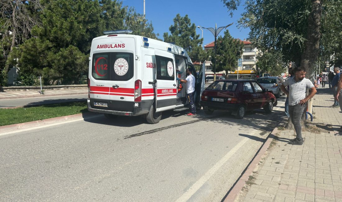 KONYA (AA) – Akşehir ilçesinde iki otomobilin çarpışması sonucu 1