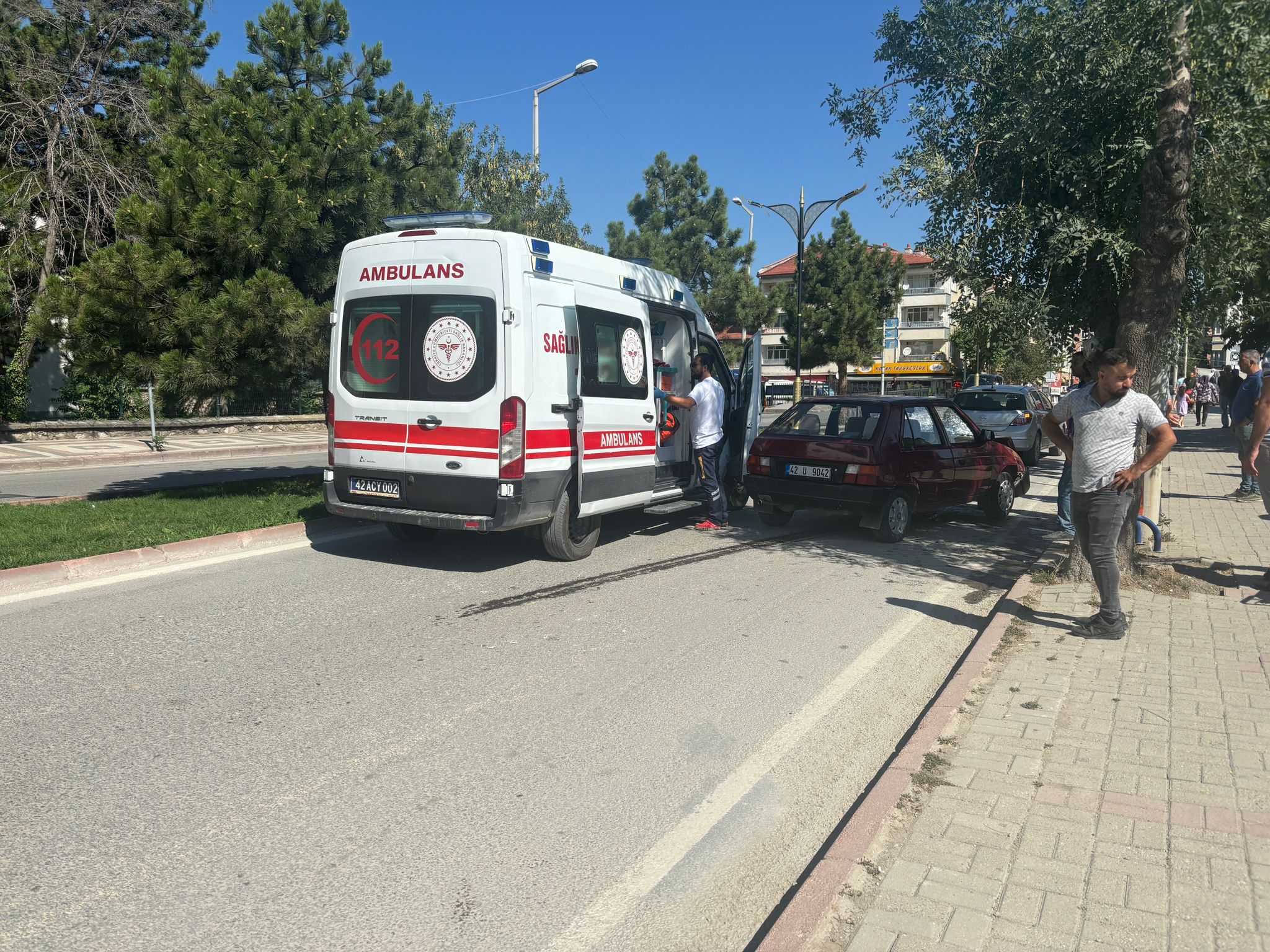 KONYA (AA) – Akşehir ilçesinde iki otomobilin çarpışması sonucu 1