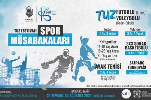 3. Uluslararası Çankırı Tuz Festivali’nin açılış etkinliği Tuz Müsabakaları için