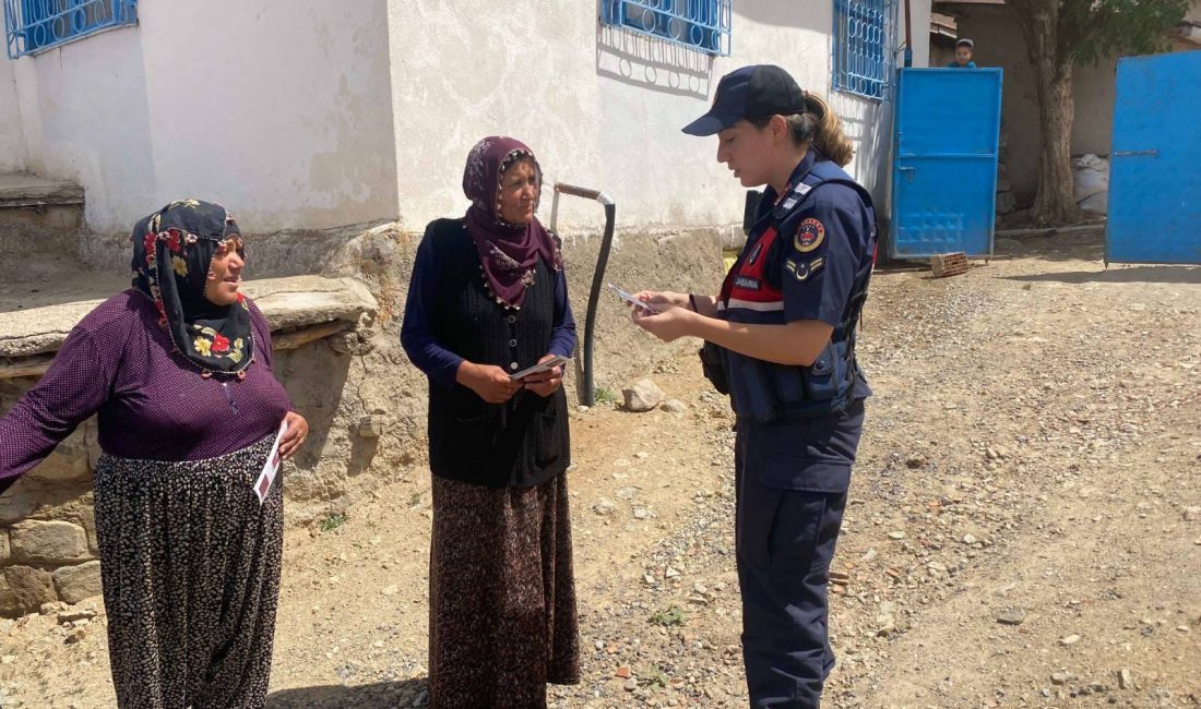 YOZGAT (AA) – Yozgat İl Jandarma Komutanlığı ekipleri, köylerde Kadın