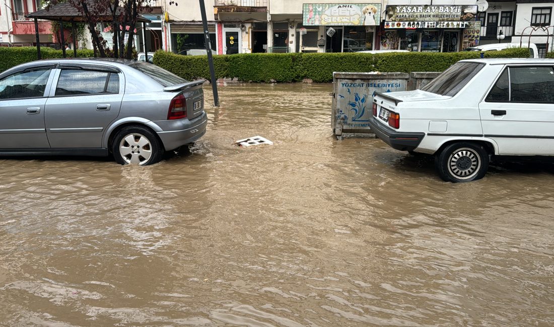 YOZGAT (AA) – Yozgat'ta etkili olan sağanak hayatı olumsuz etkiledi.