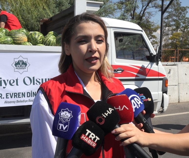AKSARAY (AA) – Aksaray Belediyesi, sürücüler ve vatandaşlara 80 ton