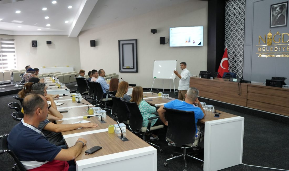 NİĞDE (AA) – Niğde Belediyesi hizmet içi eğitim programı kapsamında