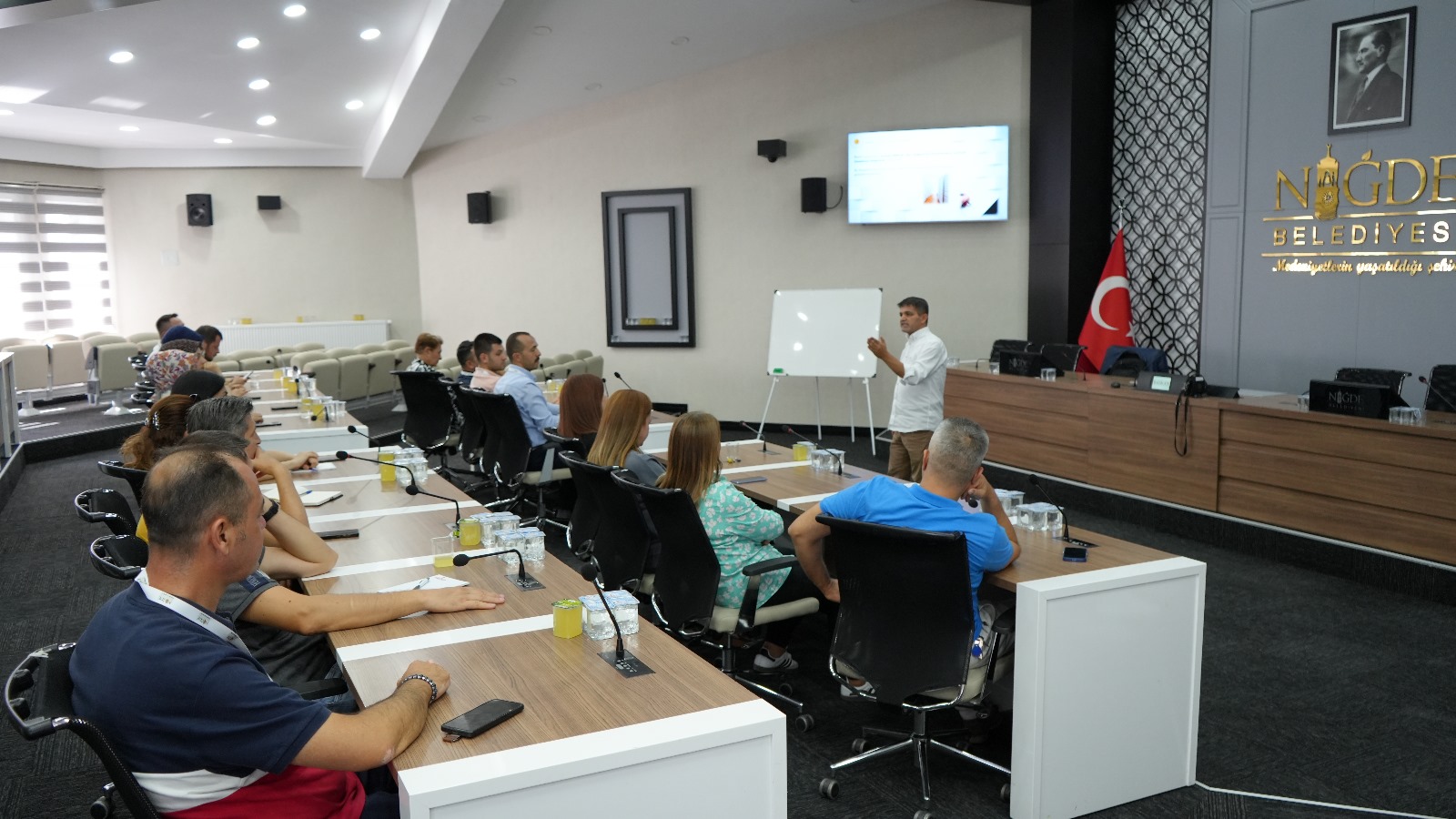 NİĞDE (AA) – Niğde Belediyesi hizmet içi eğitim programı kapsamında