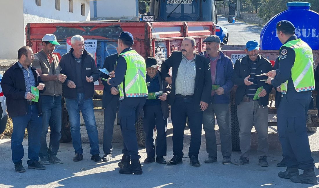 ANKARA (AA) – Ankara'nın Beypazarı ilçesinde jandarma ekiplerince traktör römorklarına