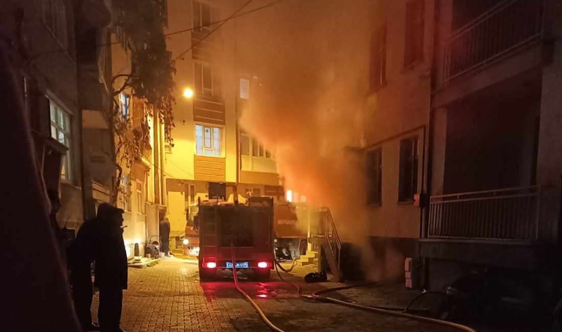 KONYA (AA) – Konya'nın Beyşehir ilçesinde bir apartmanın bodrum katında