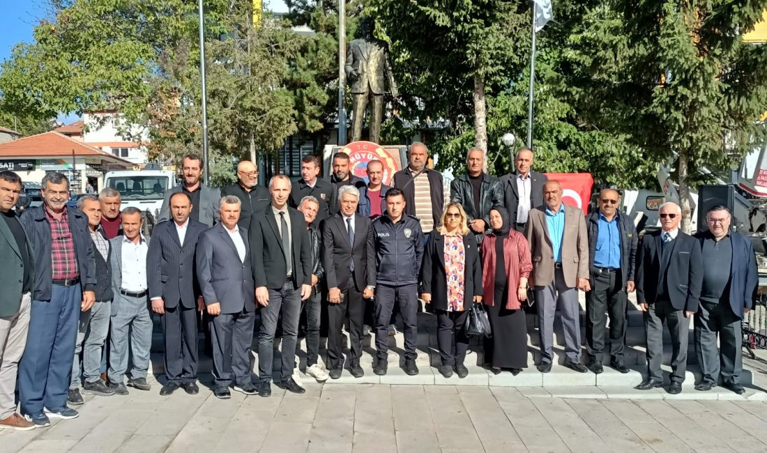 KONYA (AA) – Hüyük'te 19 Ekim Muhtarlar Günü dolayısıyla tören