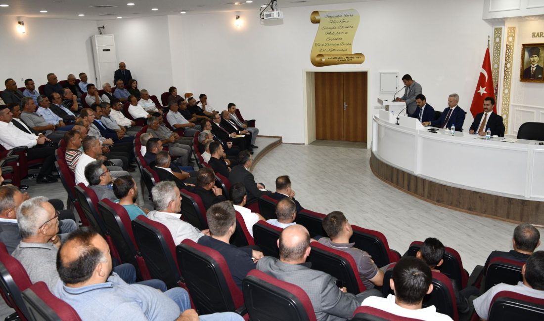 KARAMAN (AA) – Karaman Valisi Mehmet Fatih Çiçekli başkanlığında Köylere
