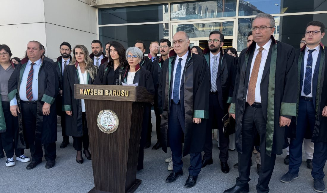 KAYSERİ (AA) – Kayseri'de avukatlar düzenlenen basın açıklaması ile kadın