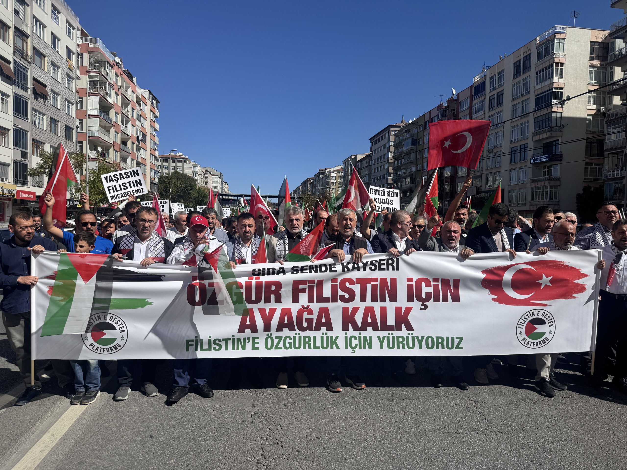 KAYSERİ (AA) – Kayseri'de İsrail'in Gazze ve Lübnan'a yönelik saldırılarına