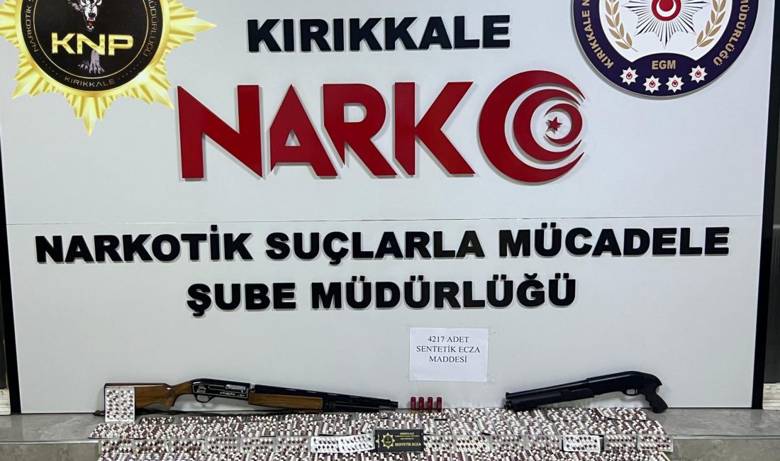 KIRIKKALE (AA) – Kırıkkale'de 4 bin 217 sentetik hap ele