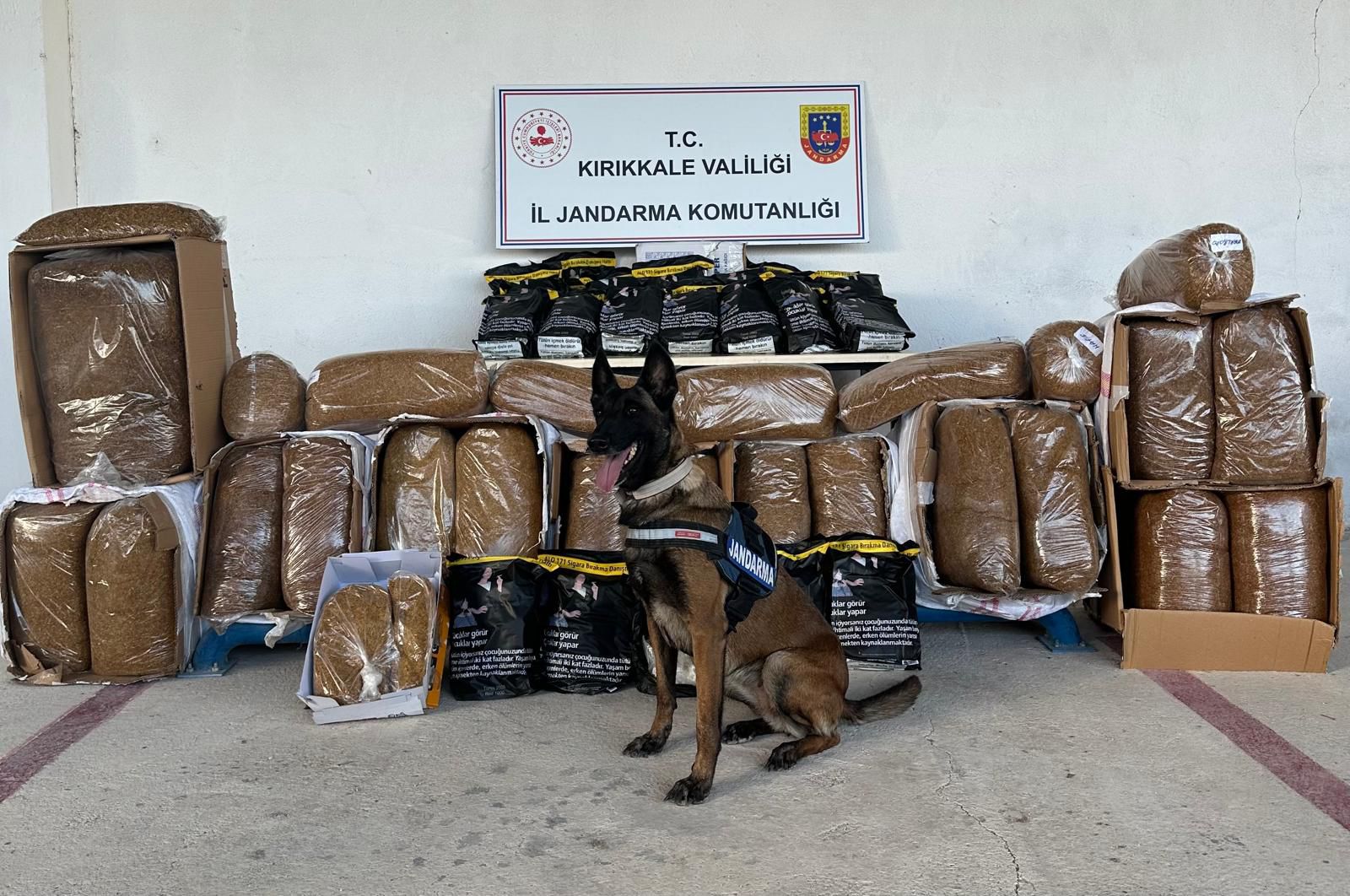 KIRIKKALE (AA) – Kırıkkale'nin Delice ilçesinde jandarma ekiplerince kargo aracında