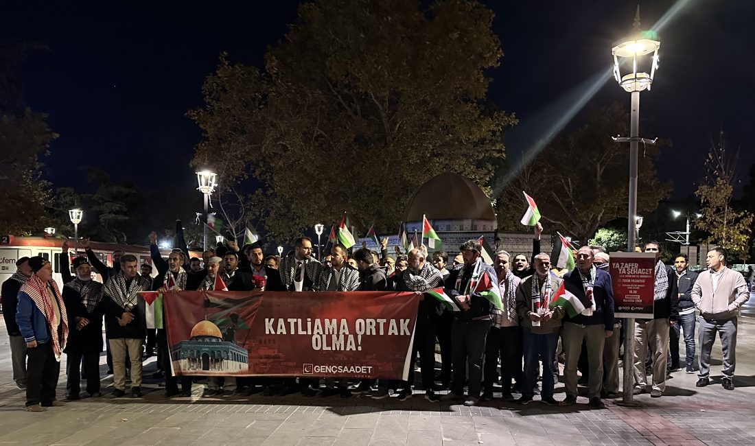 KONYA (AA) – Saadet Partisi Konya İl Gençlik Kollarınca, İsrail'in