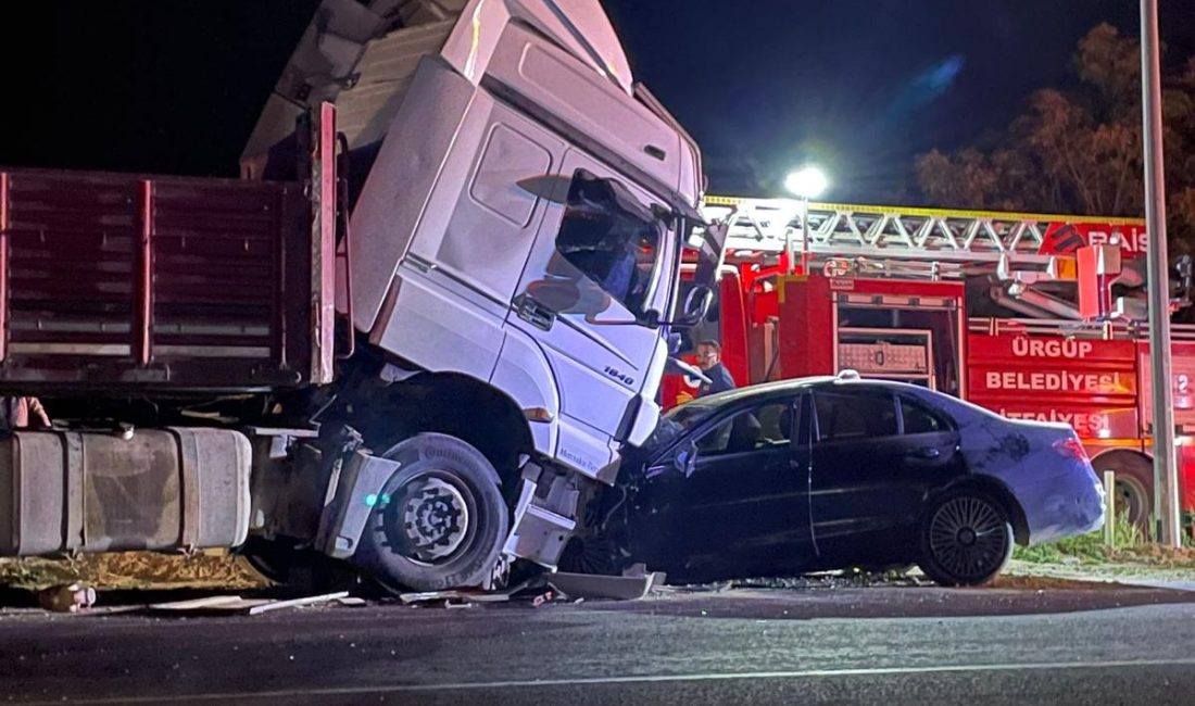 NEVŞEHİR (AA) – Nevşehir'in Ürgüp ilçesinde tırla çarpışan otomobilin sürücüsü