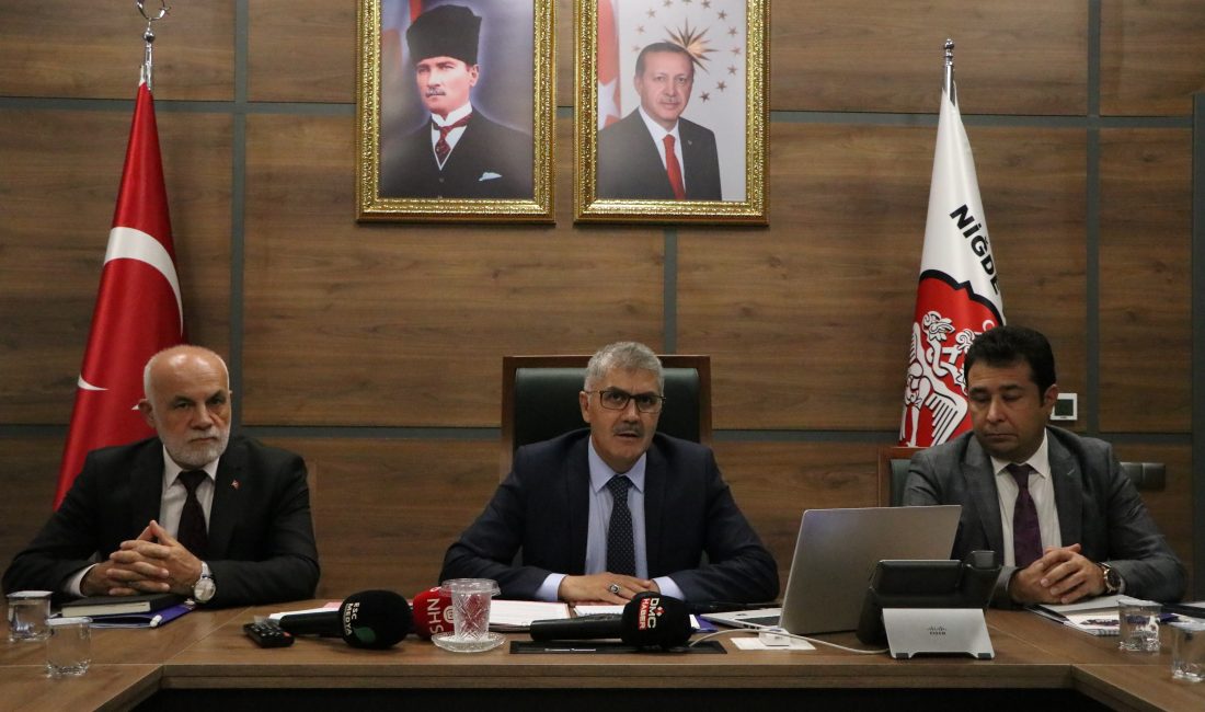NİĞDE (AA) – Niğde Valisi Cahit Çelik, kentin afetsellik durumunu