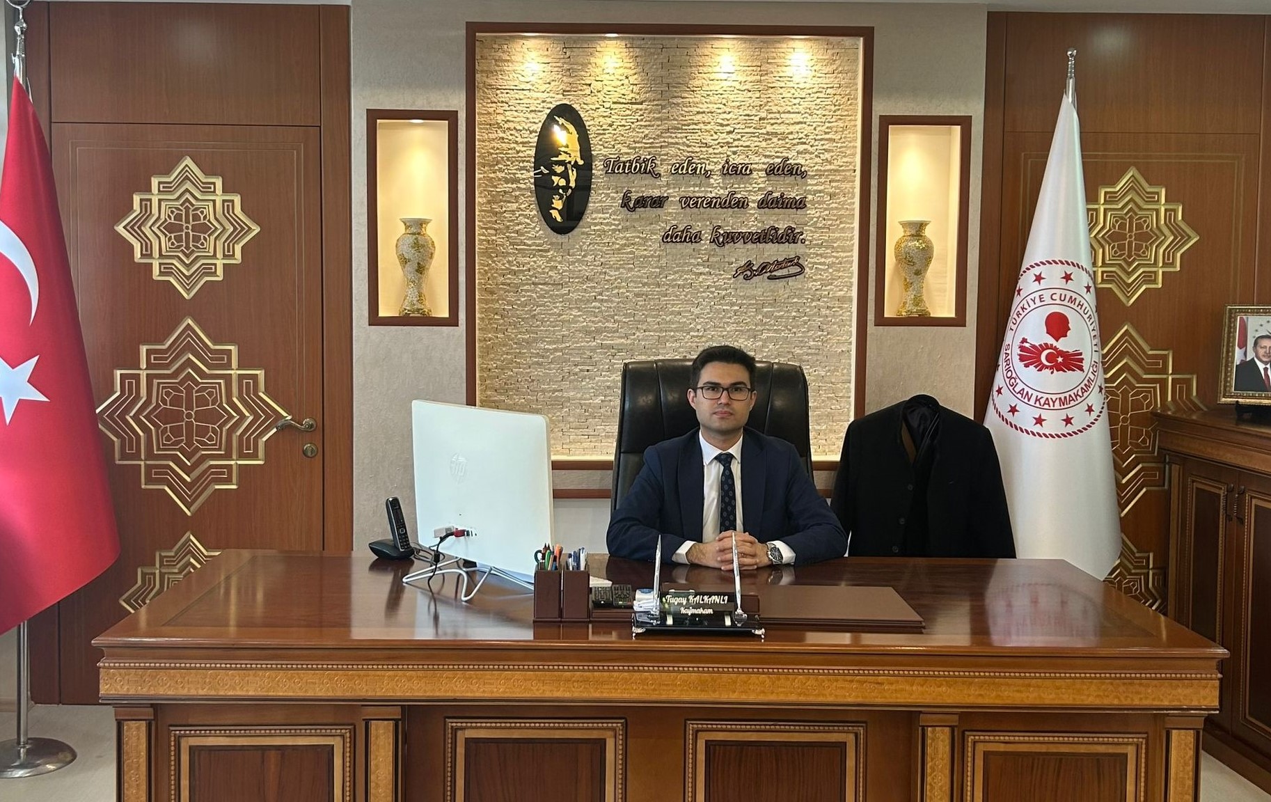 KAYSERİ (AA) – Kayseri'nin Sarıoğlan ilçesinde atanan Kaymakam Tugay Kalkanlı,