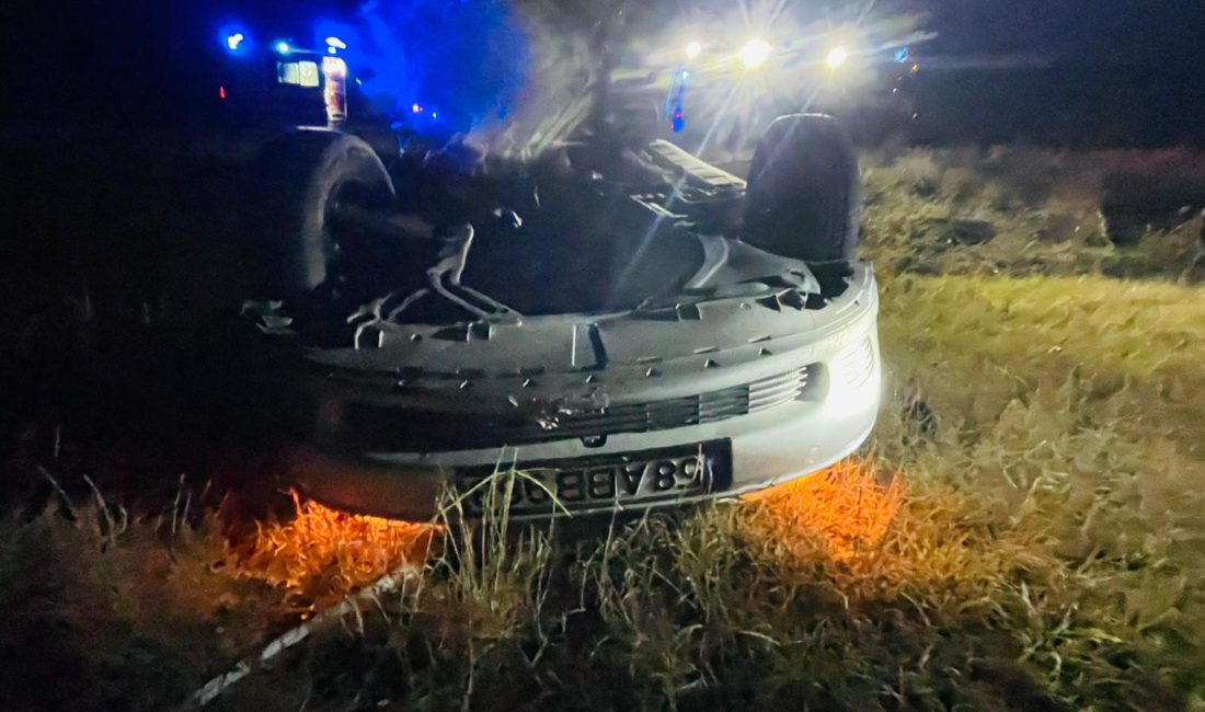 SİVAS (AA) – Sivas'ın Şarkışla ilçesinde otomobilin devrilmesi sonucu 2