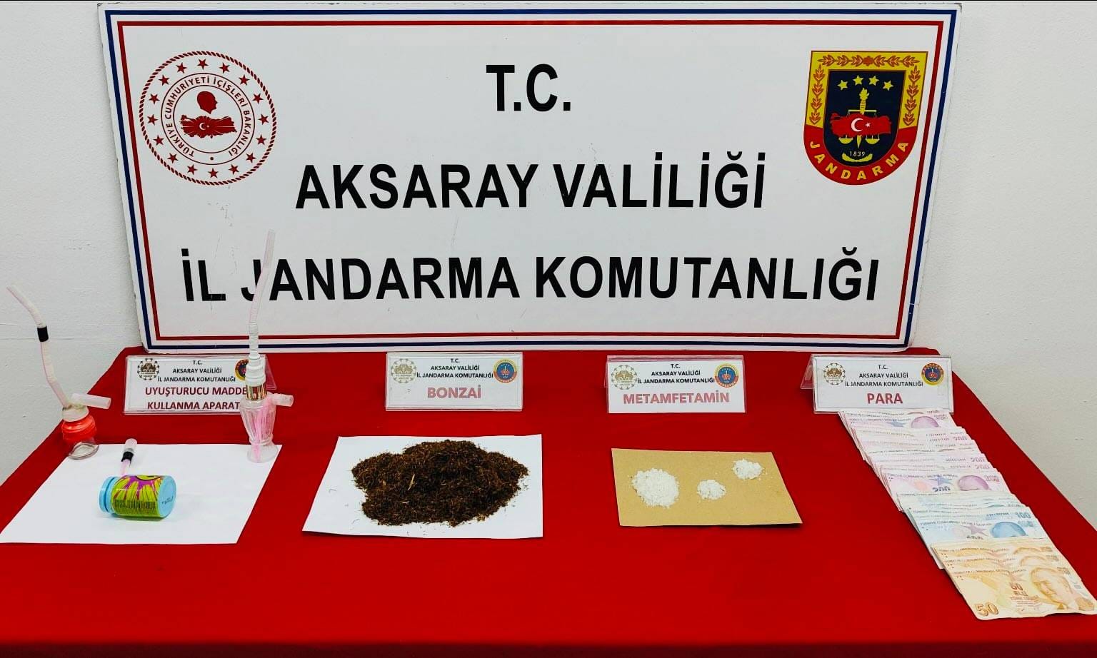 AKSARAY (AA) – Aksaray'da düzenlenen uyuşturucu operasyonunda gözaltına alınan şüpheli