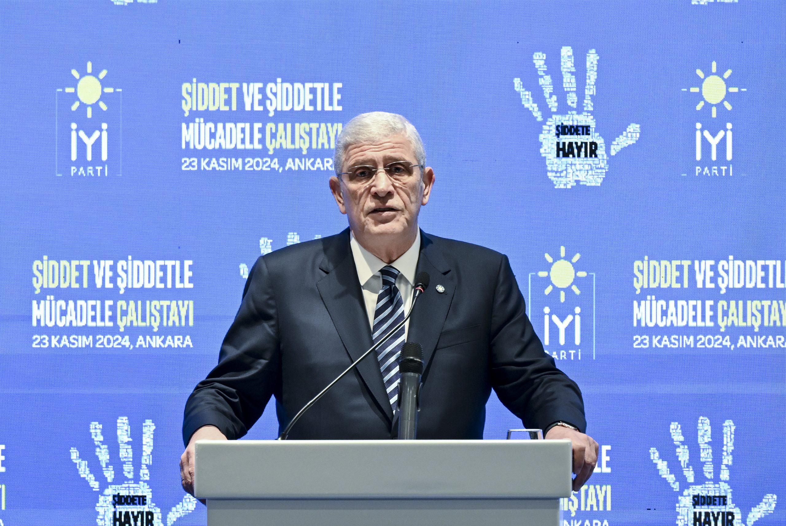 ANKARA (AA) – İYİ Parti Genel Başkanı Müsavat Dervişoğlu, şiddetle