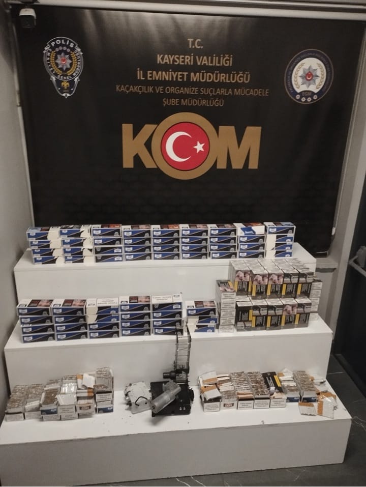 KAYSERİ (AA) – Kayseri'de düzenlenen kaçakçılık operasyonunda 3 şüpheli gözaltına
