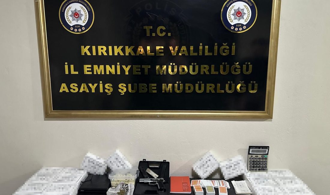 KIRIKKALE (AA) – Kırıkkale'de dernekte kumar oynayan 12 kişiye 77