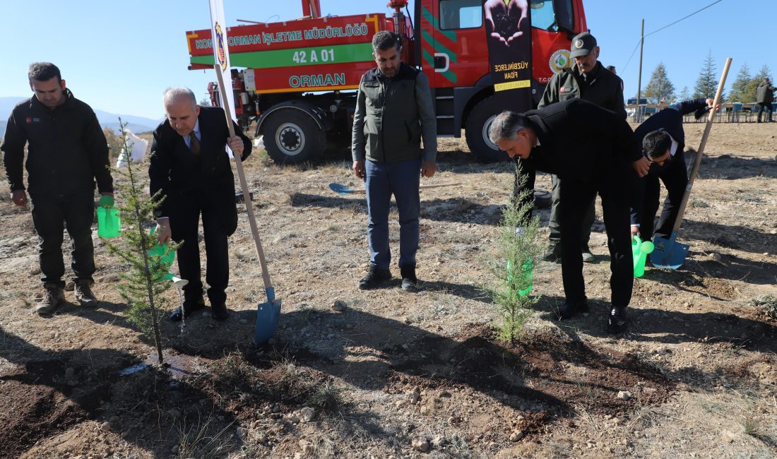 KONYA (AA) – Konya Cumhuriyet Başsavcılığı tarafından "Milli Ağaçlandırma Günü"