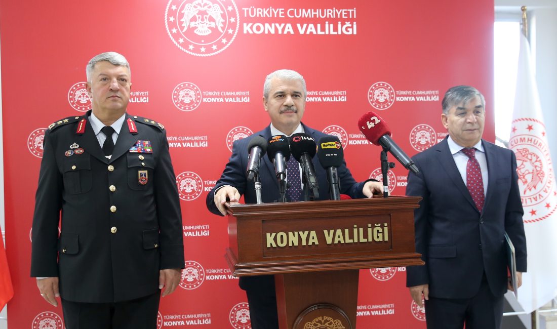 KONYA (AA) – Konya Valisi İbrahim Akın, Genişletilmiş Asayiş Toplantısı'nda