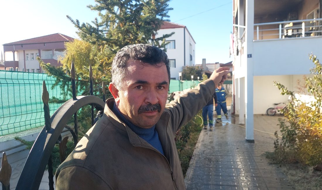 SİVAS (AA) – Sivas'ın Şarkışla ilçesinde bir evin balkonunda çıkan