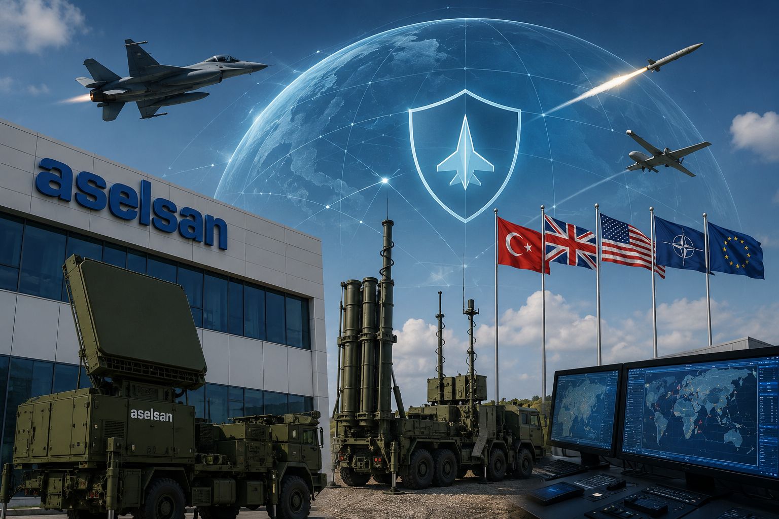 ASELSAN, uluslararası hava savunma altyapısının geliştirilmesine yönelik yürütülen projede yer