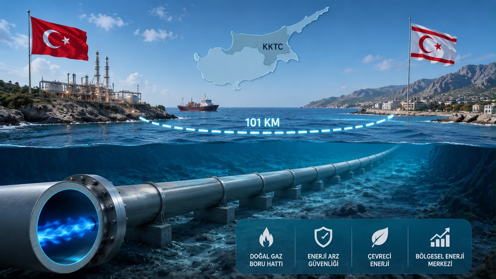  Türkiye ile Kuzey Kıbrıs Türk Cumhuriyeti (KKTC) arasında deniz