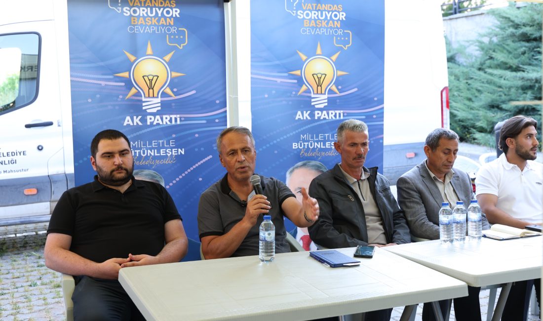 Çerkeş Belediye Başkanı Hasan Sopacı'nın vatandaşlarla doğrudan bir araya gelerek