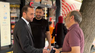 AK Parti Çankırı İl Başkanı Koray Erdoğan, Çankırı esnafıyla bir