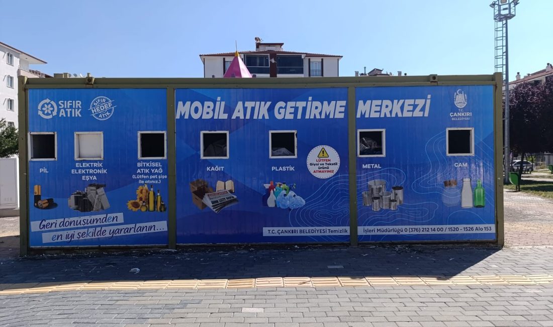 Çankırı Belediyesi, çevre temizliği ve geri dönüşümü desteklemek amacıyla şehrin