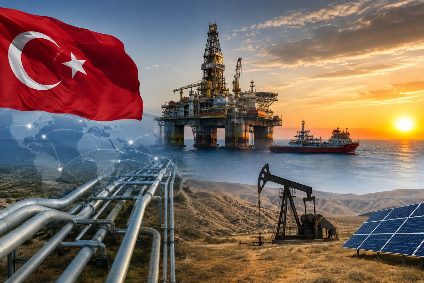 Türkiye Petrolleri Anonim Ortaklığı (TPAO), enerji alanındaki uluslararası faaliyetlerini üç