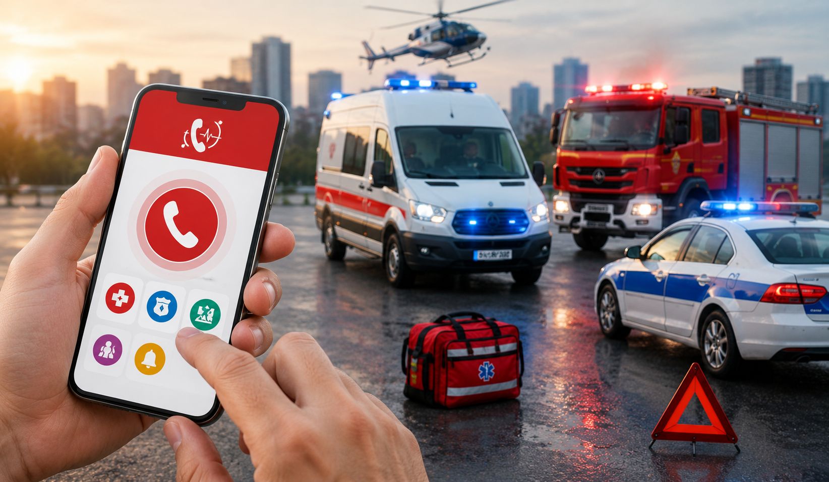 HAYAT 112 Acil Mobil Uygulaması, vatandaşların acil durumlarda konum, fotoğraf