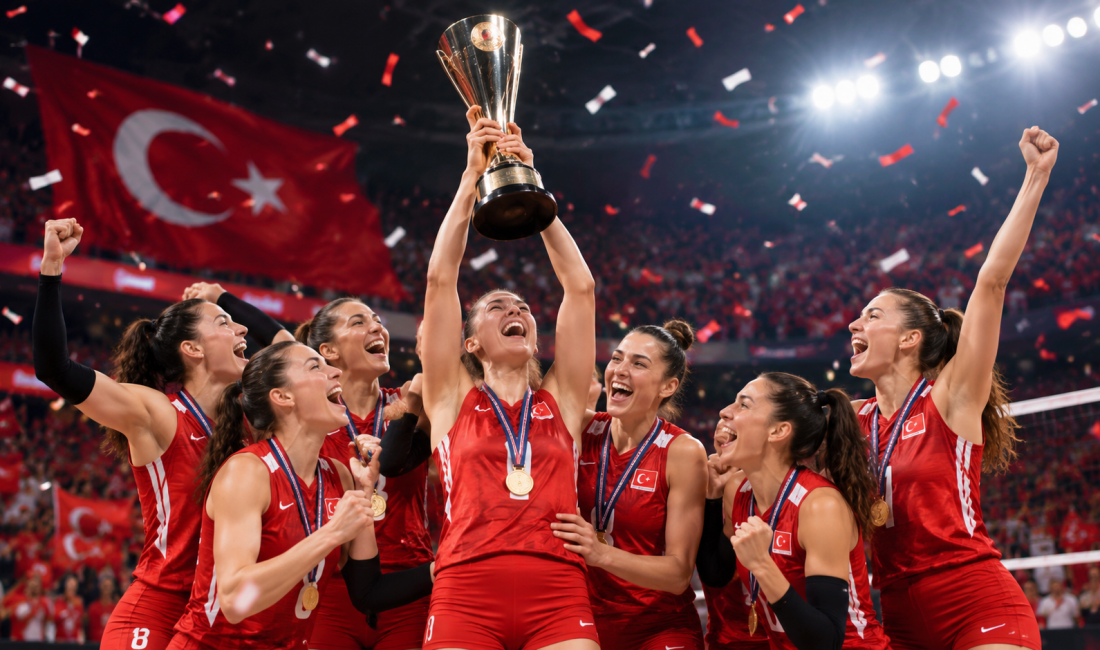 A Milli Kadın Voleybol Takımı, Avrupa Şampiyonası finalinde İtalya’yı 3-2