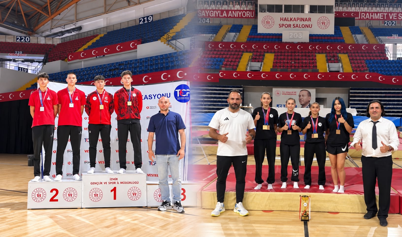  İzmir’de düzenlenen Türkiye Şampiyonası’nda Çankırılı sporcular 1 şampiyonluk, 3
