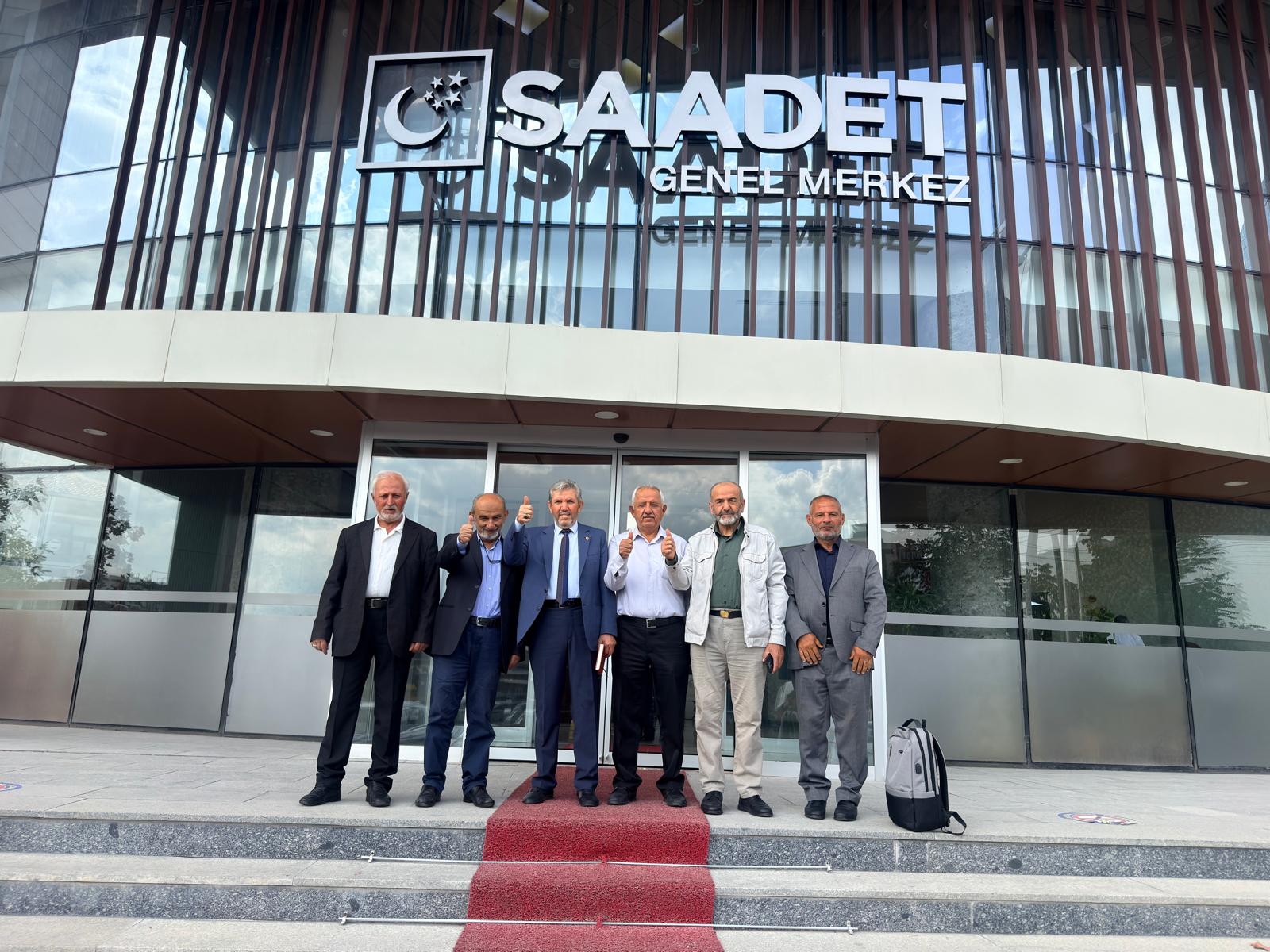 Saadet Partisi Çankırı ilçe başkanları, teşkilat çalışmalarını değerlendirmek, hedeflerini belirlemek