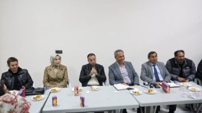 Çerkeş Belediye Başkanı Hasan Sopacı, İstasyon Mahallesi TOKİ sakinleriyle bir