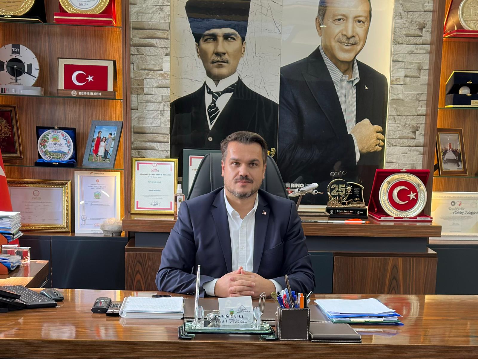 Eldivan Belediye Başkanı Mustafa Lafcı, Cumhuriyet’in 103. kuruluş yıl dönümü