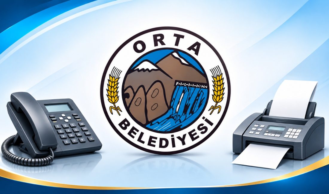 Orta Belediyesi, telefon hatları ve faks sistemlerinde 27 Ekim 2026